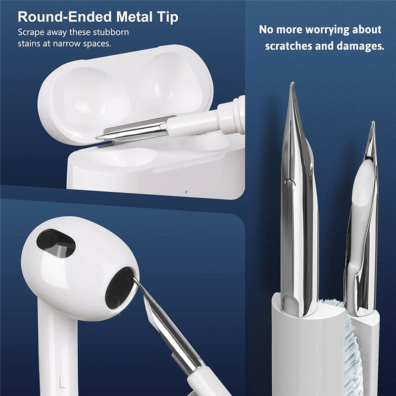 Cleaner Kit Voor Airpods 1/2/3/Pro Oordopjes Cleaning Pen Brush Oortelefoon Case Cleaning Tools Voor xiaomi Huawei Samsung