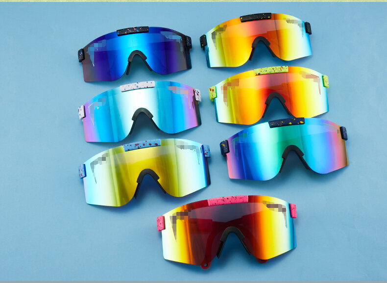Kacamata bersepeda tahan angin anak-anak, lensa mata olahraga luar ruangan bayi UV400 anak laki-laki/perempuan 7 warna 1143