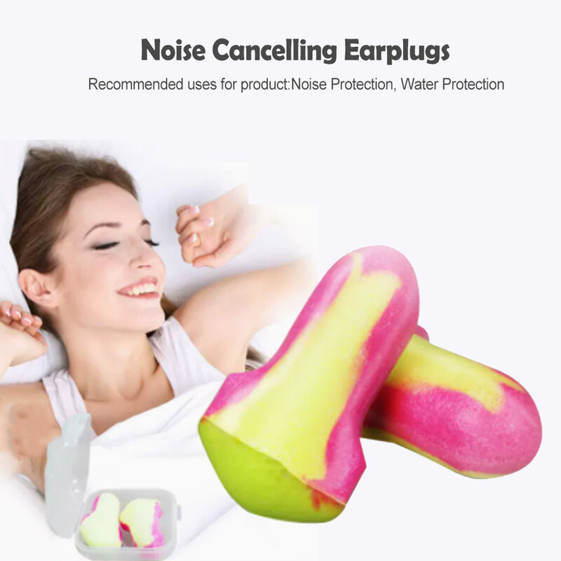 Tappi per le orecchie da 2 pezzi tappi per le orecchie senza fili riutilizzabili per la riduzione del rumore
