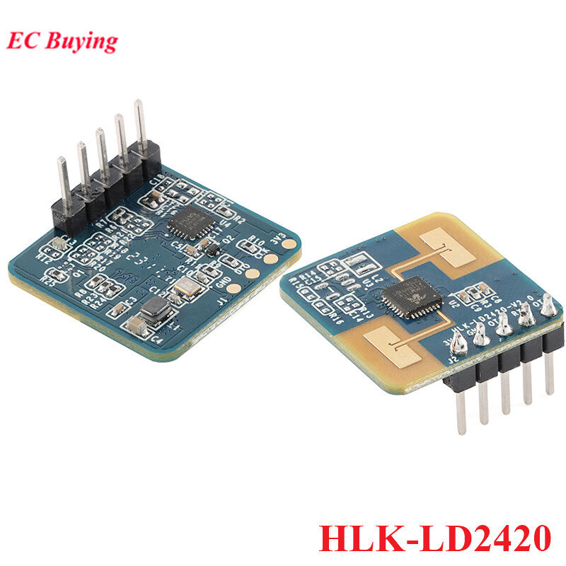 HLK-LD2420 밀리미터파 레이더 센서, LD2420 FMCW 인체 마이크로 모션 모듈, ISM 밴드, 고감도, 24G, 10 개/1 개
