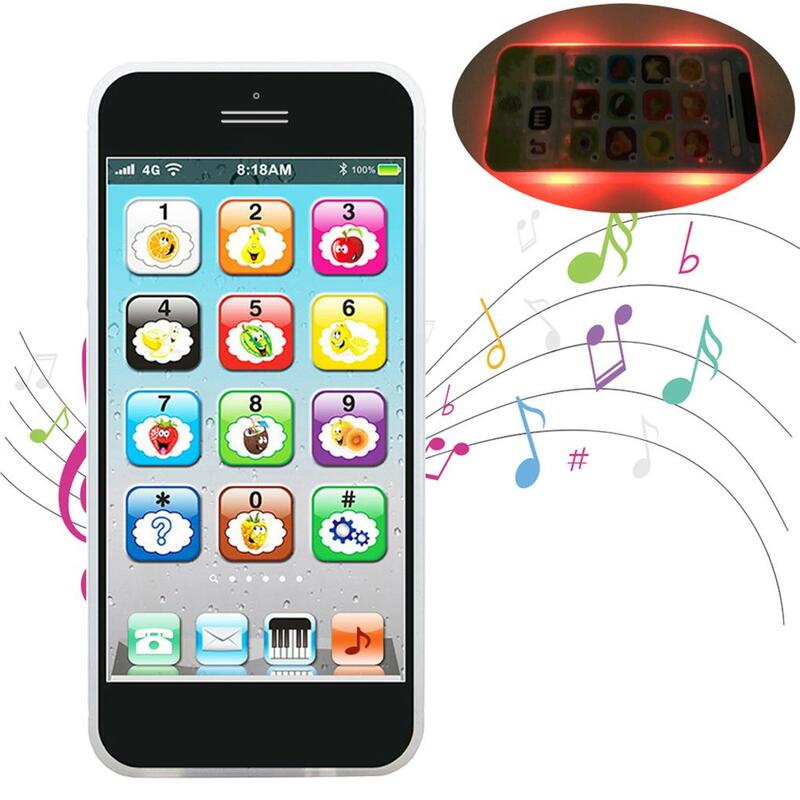 Juguete para teléfono móvil, utilería para teléfono móvil, utilería para enseñanza de carga para niños, juguetes de música para el desarrollo del aprendizaje No 1