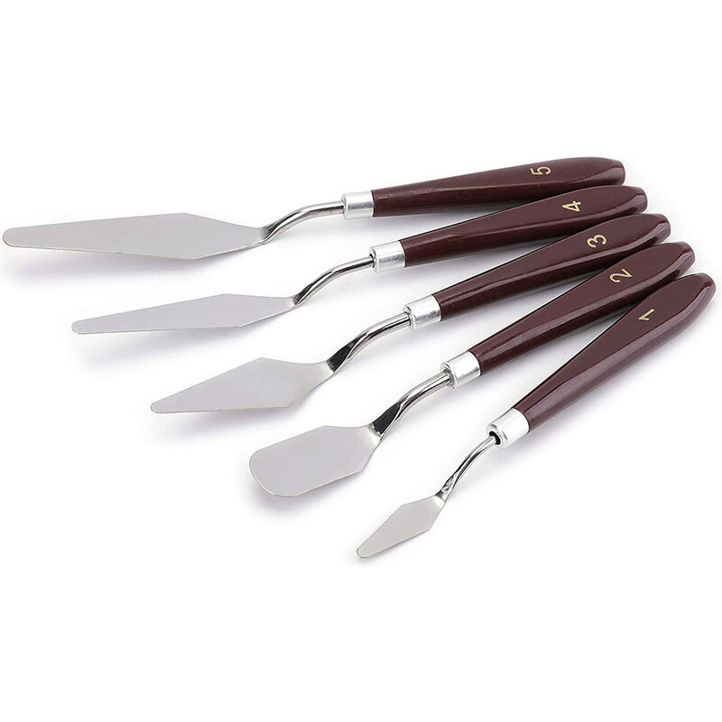 15 Pieces Palette Knife Set, Spatula Palette Knife Mixing Scraper for Oil, Canvas, Acrylic Painting