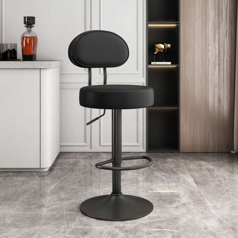 Простой скандинавский барный стул, шарнирная опора, высококачественные барные стулья, минималистичные удобные стулья для барной мебели, салонная мебель