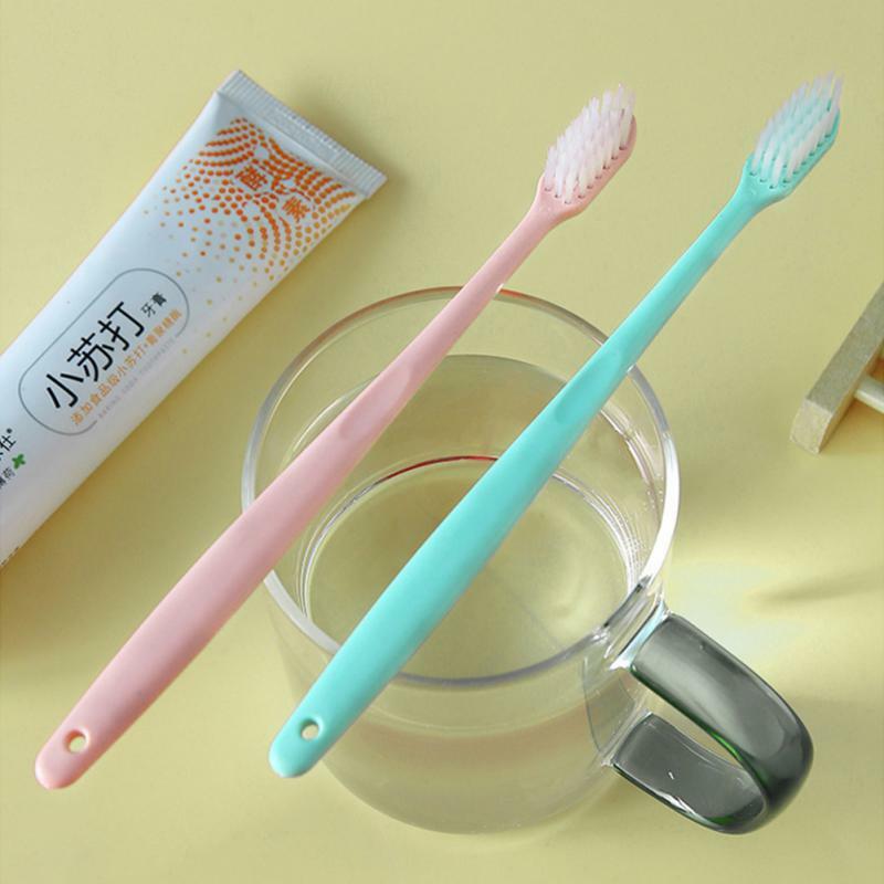 Escova de dentes de cerdas macias para adultos, capa protetora, ferramentas de cuidados orais, pacote familiar, 50 pcs, 1-10pcs