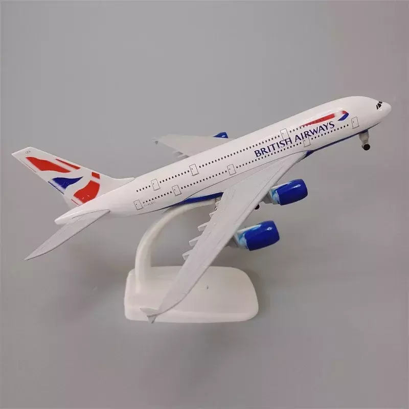 20cm Legierung Metall Air UK Britisch Airways Airbus A380 Flug gesellschaften Flugzeug Modell Druckguss Flugzeug Modell Flugzeug W Fahrwerke