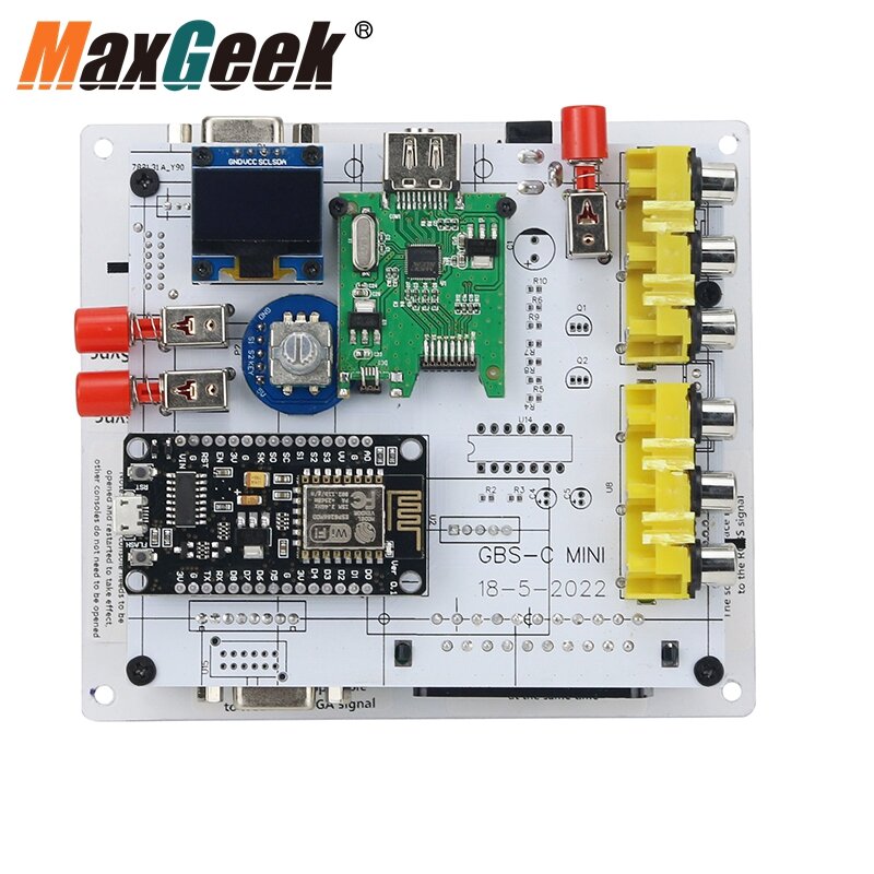 Maxgeek-Convertisseur vidéo de jeu GBS Control, accessoire de jeu rétro