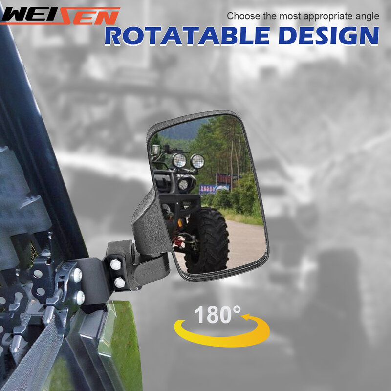 Espelho retrovisor lateral UTV para Polaris, Ranger 500 570 900 XP, Lock and Ride Pro-Fit, Acessórios para cabina, 2015-2023