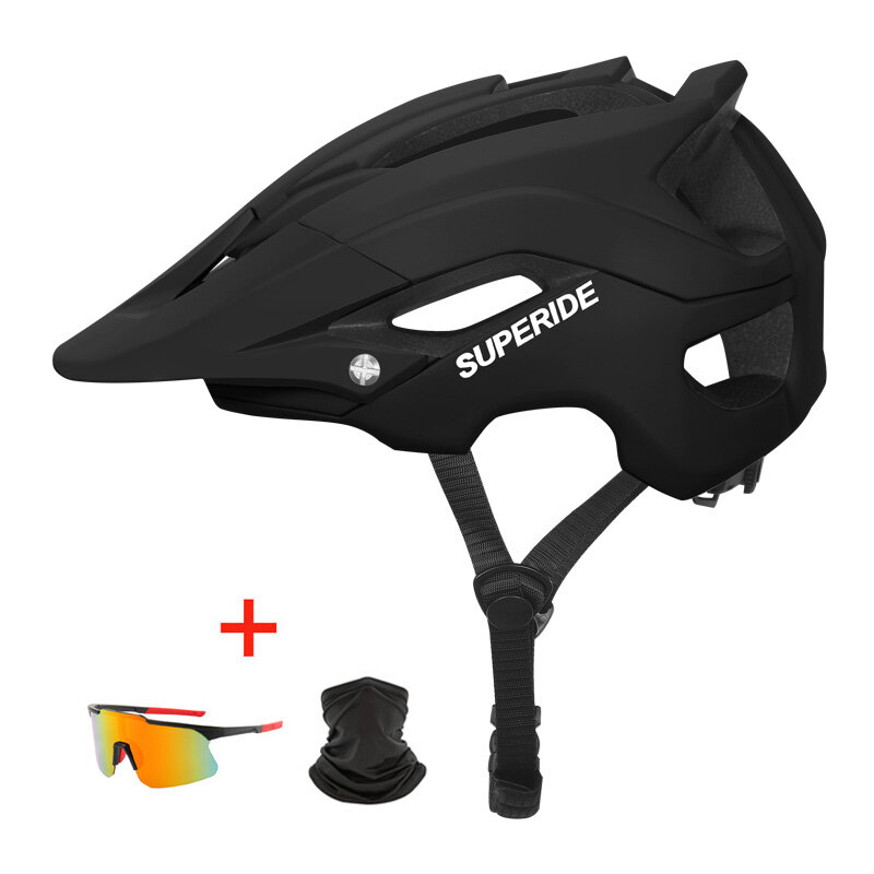 Supererde – casque de vélo de vtt pour l'extérieur DH, casque de vélo de route moulé intégralement, casque de vélo de montagne ultraléger pour la course, l'équitation et le cyclisme