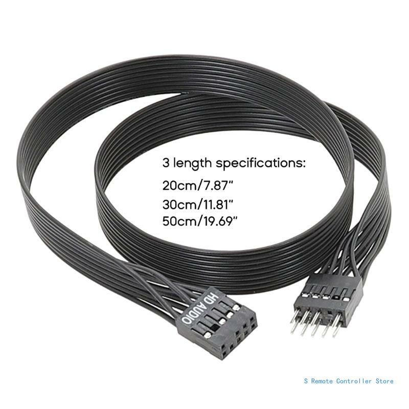 20cm/30cm/50cm Motherboard Audio 9Pin Male to Female Extension Cable 20cm 30cm 50cm