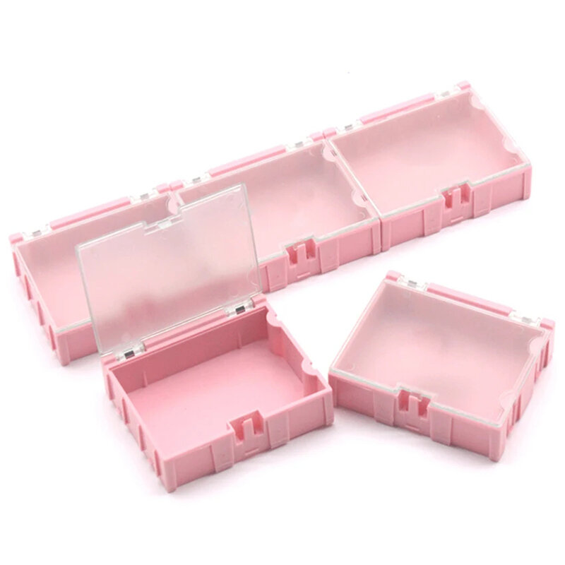 Smd Smt Ic Component Opbergdoos Container Transparant Onderdelen Patch Doos Weerstand Chip Case Multi-purpose Plastic Organizer