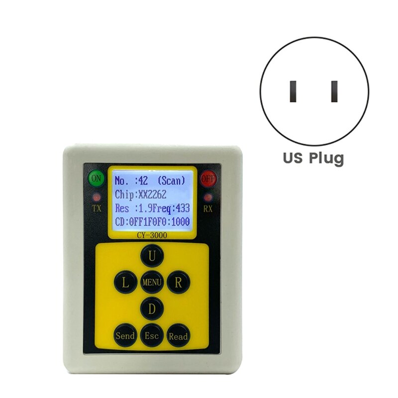 Wireless Remote Control Analyzer 315Mhz/433Mhz Detector Analyzer Multifunctional Frequency Meter Counter Tester