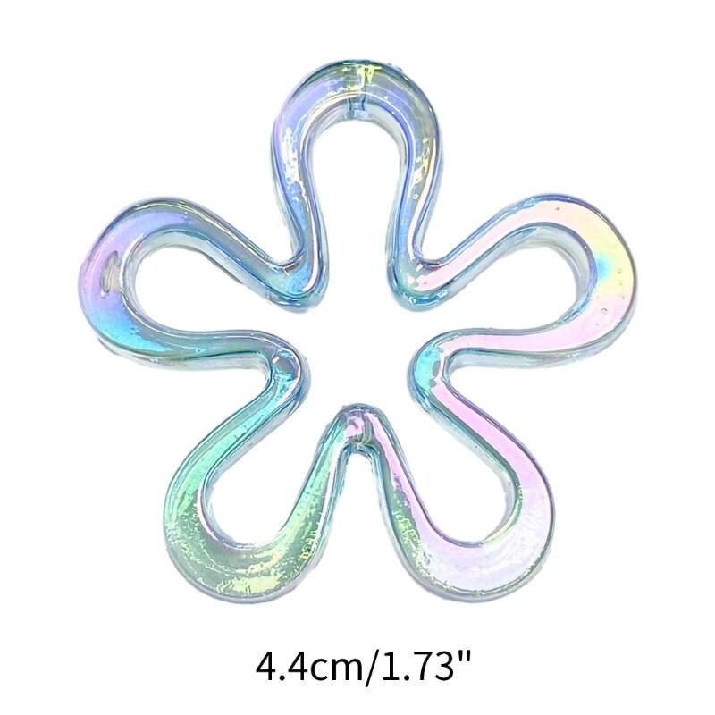 652F Acrylic DIY Necklace Supplies Flower Pendants Flower Jewelry Making Accessories