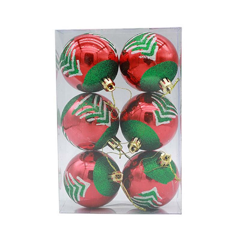 6 Stuks Kerstbal Kerstboom Decoratie Ornamenten Voor Home Decor Halloween Nieuwjaar Navidad Hanger Bal Accessoires
