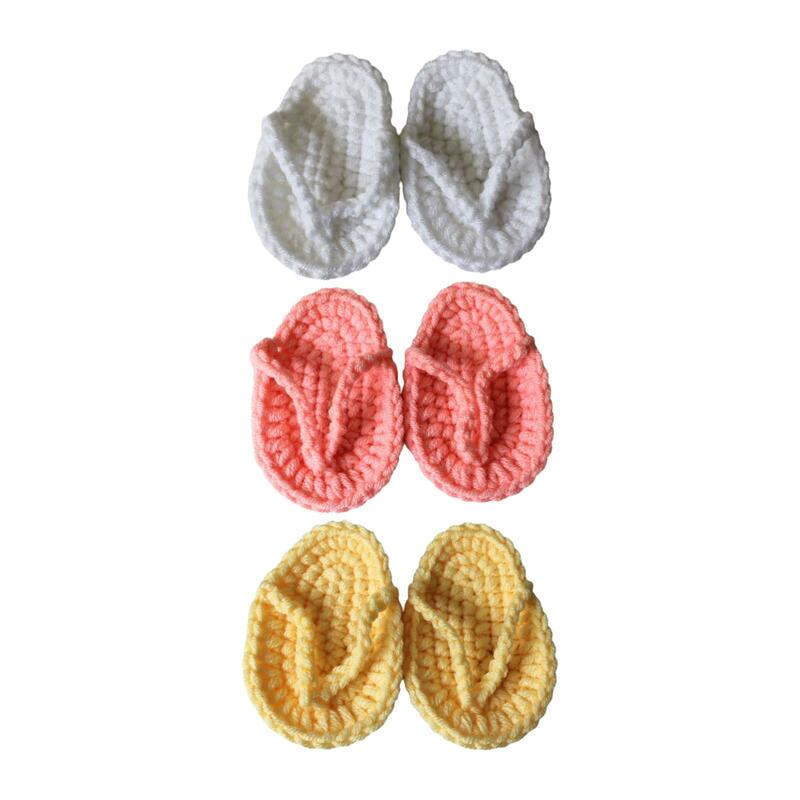 Infant Slippers Newborn Props for Newborn Infant Baby Decors 7cm Baby Photo Props Children's Shoes Small Baby Slippers 1 Pair