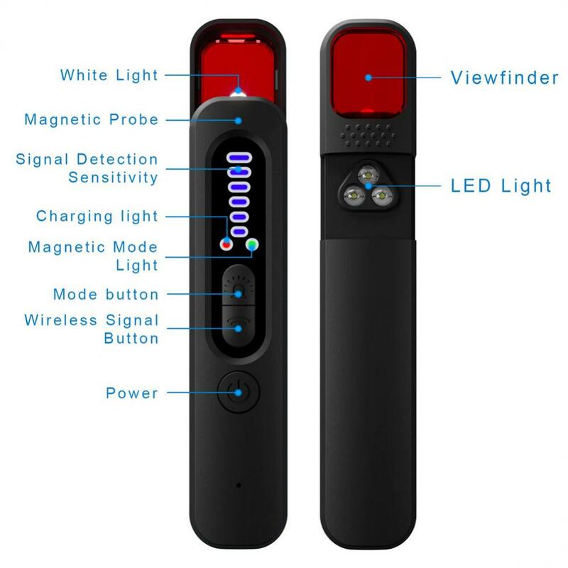 Anti-candid Eavesdropping Detector Portable Tracker Finder Mini Bug Finder Led Infrared Scanning Anti-unseen Detector Pen