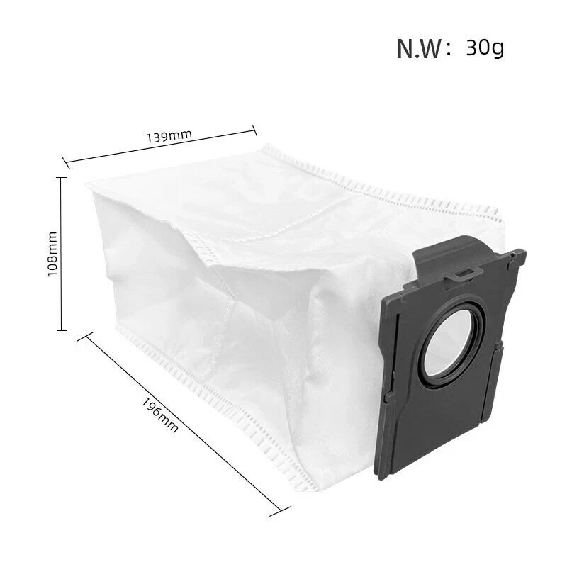 Hepa FIlter Mop Cloth Parts Dust Bags Replacement For Dreame X30 Pro Plus / X30 Pro Ultra Vacuum Cleaner Main Side Brush Parts