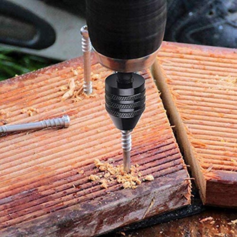1pcs Multi Keyless Drill Chuck 0.3-3.6mm Conversion Tool 1/4" Hex Shank Quick Replace Adapter Chuck Converter for Electric Drill