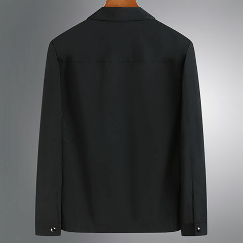 MRMT 2024 Brand New Men's Casual Plus Fat Plus Size Jacket Male Middle Aged Elderly Lapel Jacket Loose Jacket