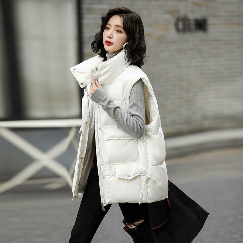 Verdickte Baumwoll weste für Herbst-und Winter oberbekleidung für Damen, um warm zu bleiben, beliebte neue Baumwoll jacke im koreanischen Stil von 2023