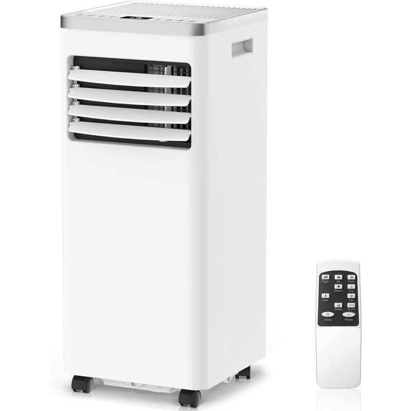 Condicionador de Ar Portátil, Refrigeração Embutida, Desumidificador, Ventilador, Modo de Suspensão, Embutido, Até 350 Pés Quadrados