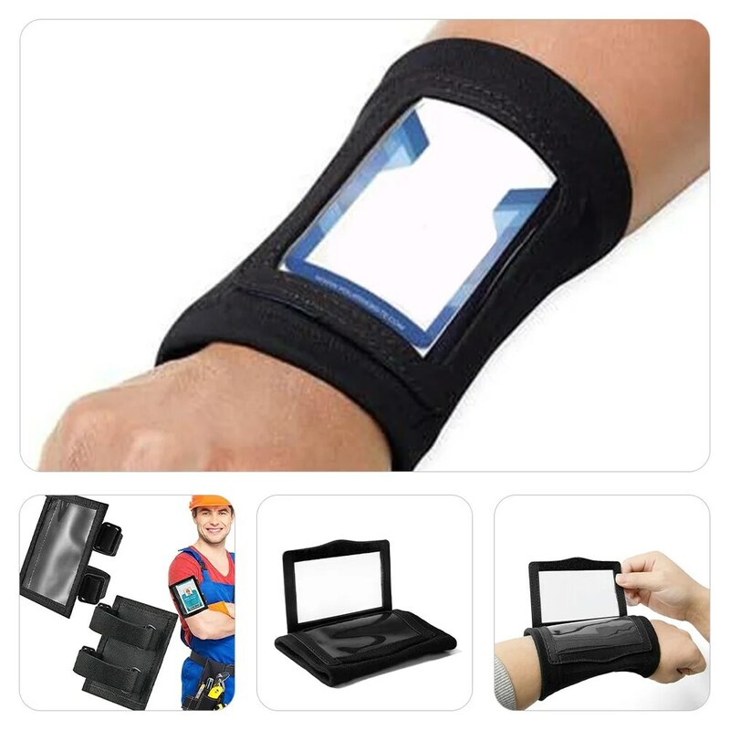 Arm Id Arm Badge Sleeve Holders Cover protettiva fascia da braccio elastica titolari Sleeve Workers Cards bande di sicurezza