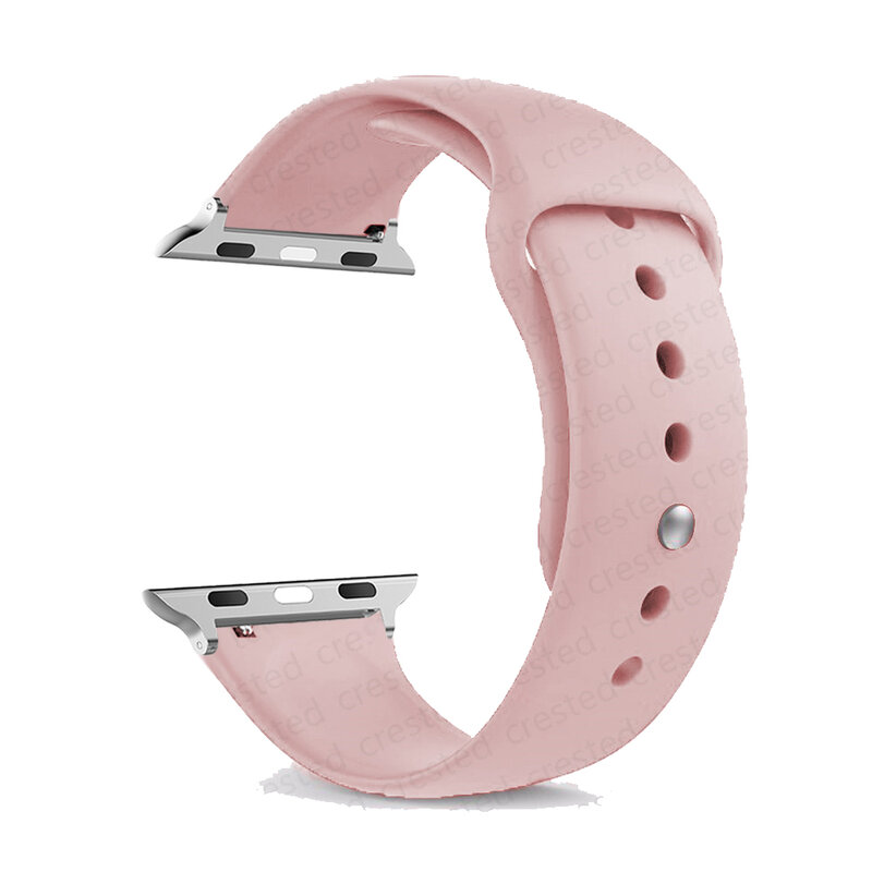 Armband für Apple Uhren armbänder 40mm 44mm 49mm 45mm 41mm 38mm 42mm Silikon gürtel Armband iwatch Serie se 9 8 7 6 5 3 ultra 2 Band