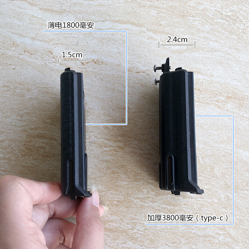 Baofeng pengisi daya TYPE-C Walkie Talkie UV5R, baterai kapasitas tinggi dapat diisi ulang UV5RA UV5RE F8HP komunikator Radio