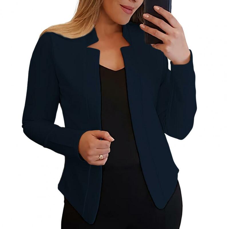 Warm OL Style Notch Collar Women Blazer for Work Spring Coat Warm OL Style Notch Collar Women Blazer for Work