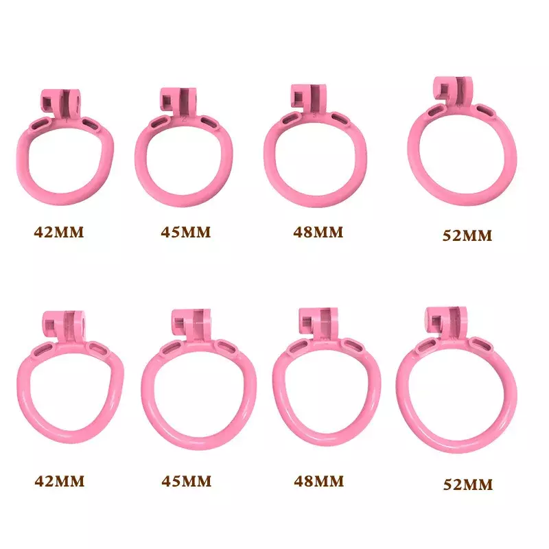 New Pink Male Chastity Restraint with Double Headed Soft Spikes Breathable CB Lock Lightweight Cock Cage BDSM Adult Play  정조대