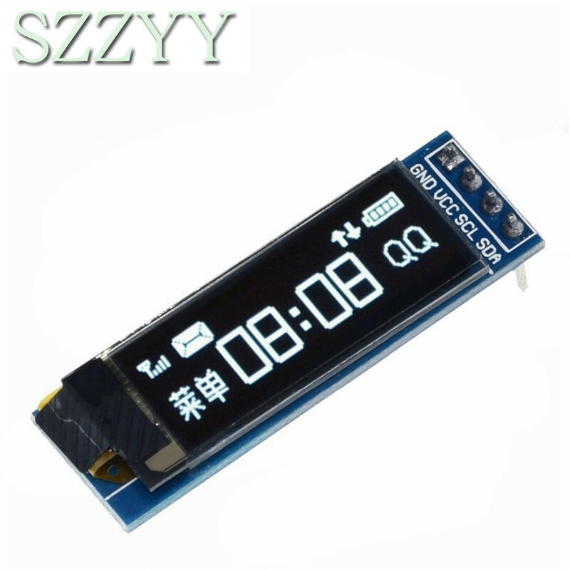 1pcs 0.91 inch OLED module 0.91" white blue OLED 128X32 OLED LCD LED Display Module 0.91" IIC Communicate