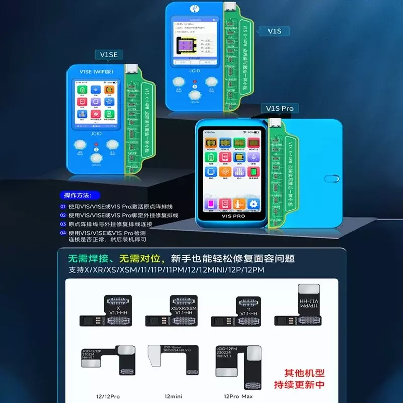 Nieuwe Jcid Jc Tag Face Id Flex Kabel Voor Iphone X Xr Xs Max 1112 13 14 Pro Max Mini Batterij Dot Matrix Reparatie Lees-En Schrijfgegevens