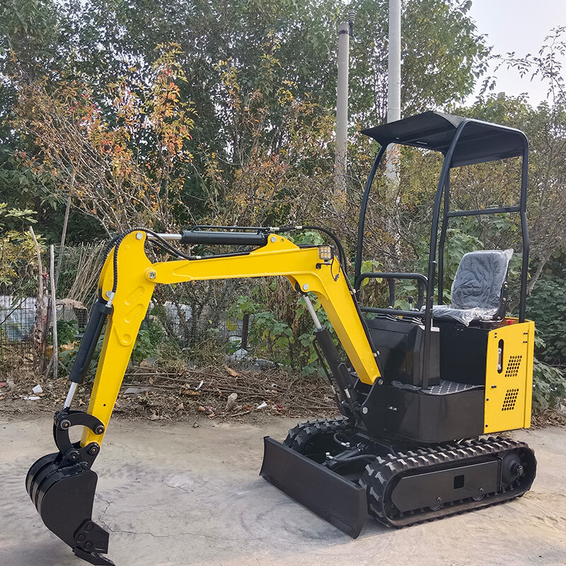 Less fuel-consumption excavator hydraulic micro mini small digger forged weld digging machinery wood grabber Shredding customize