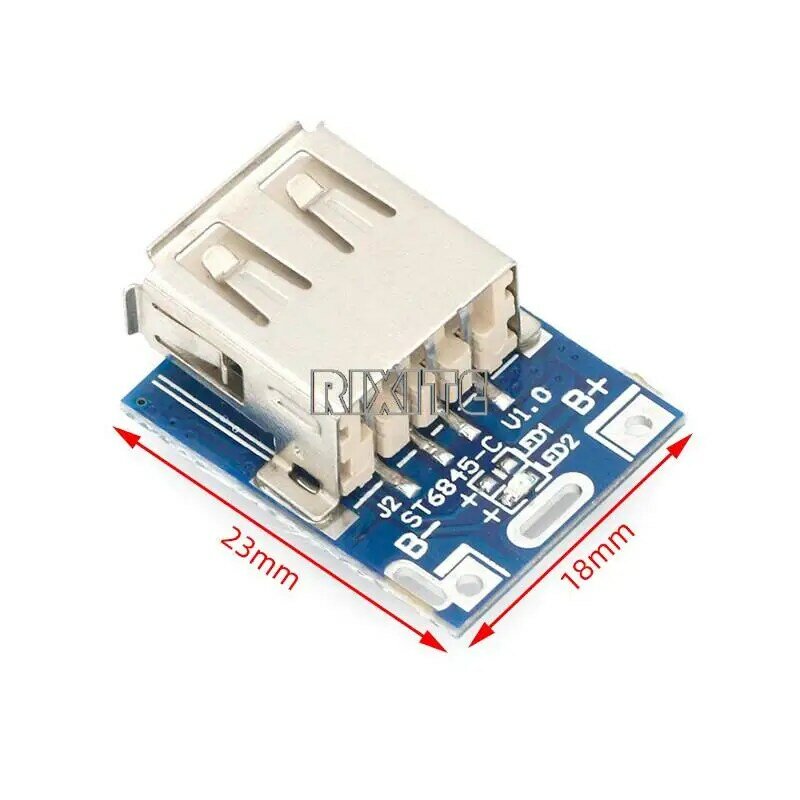 5V Boost Step Up Power Lithium LiPo Battery Charging Protection Board Display a LED USB per caricabatterie fai da te programma 134 n3p