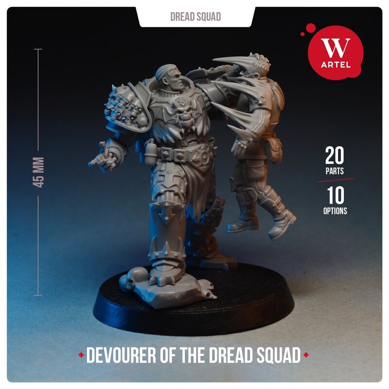 Miniaturas Devorador do Dread Squad, modelo de resina sem pintura