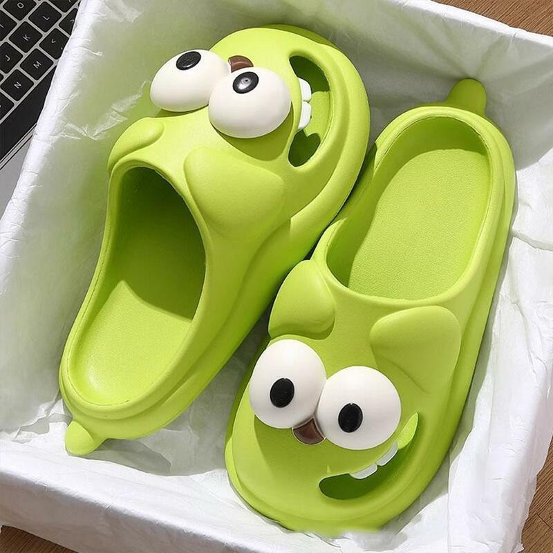 2024 New Hole Shoes For Outdoor Wear Closed-Toe Slippers Women's Cute Cartoon Sandals Home Non-Slip Summer Indoor Women's S A8S7