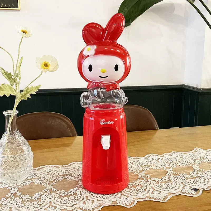 Sanrio Kawaii HelloKitty Water Dispenser MyMelody Cartoon Dormitory Home Mini Water Dispenser Children Press Water Fountain Toys