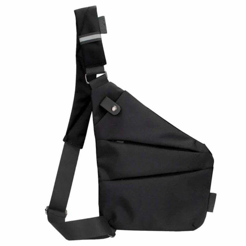 Mintiml®ส่วนบุคคล Flex Unisex Ultra Thin Anti-Theft ขนาดเล็กกระเป๋าคาดหน้าอก Mini กระเป๋าพาดลำตัวชายหนึ่งไหล่กระเป๋าสะพาย