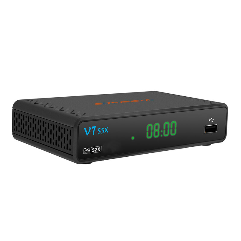 미디어 플레이어 GTMEDIA V7 S5X TV 리시버 DVB-S S2 S2X H .265(8 비트) 지지대 HD 1080P