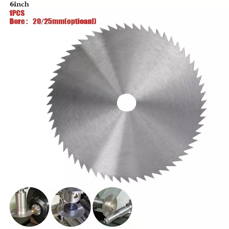 Manganese Steel Circular Saw Blade 150mm 80 Teeth Power Tool For Wood Aluminum Metal Plate Cutting Tool