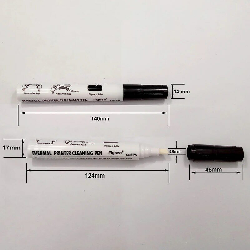 프린트 헤드 청소용 펜, 열전사 프린터 전사기용 유지 보수 펜, 범용, 1PC