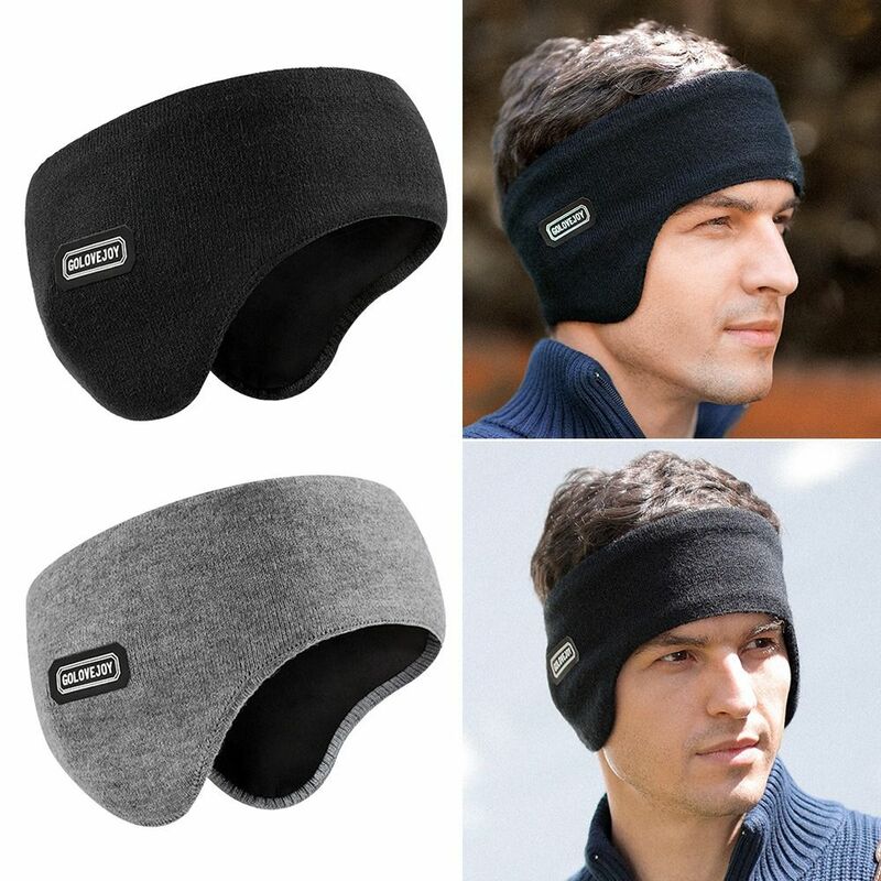 Windproof Earmuffs para corrida e esqui, Headwear com faixa do cabelo, inverno