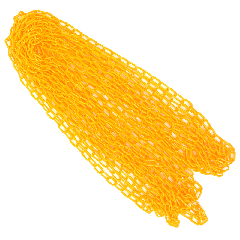 安全バリア,5 m, 10 m,黄色のプラスチック製セキュリティチェーン