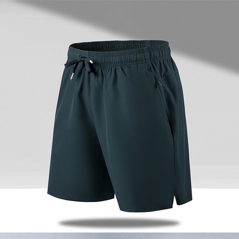 Pantalones cortos de secado rápido para hombre, Shorts negros, informales, clásicos, de gran tamaño, 5XL, 6XL, para verano, 2024