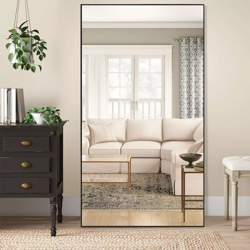 Espelho completo do corpo para o banheiro e a sala de estar, mobília grande, frete grátis, 71 no × 32 dentro
