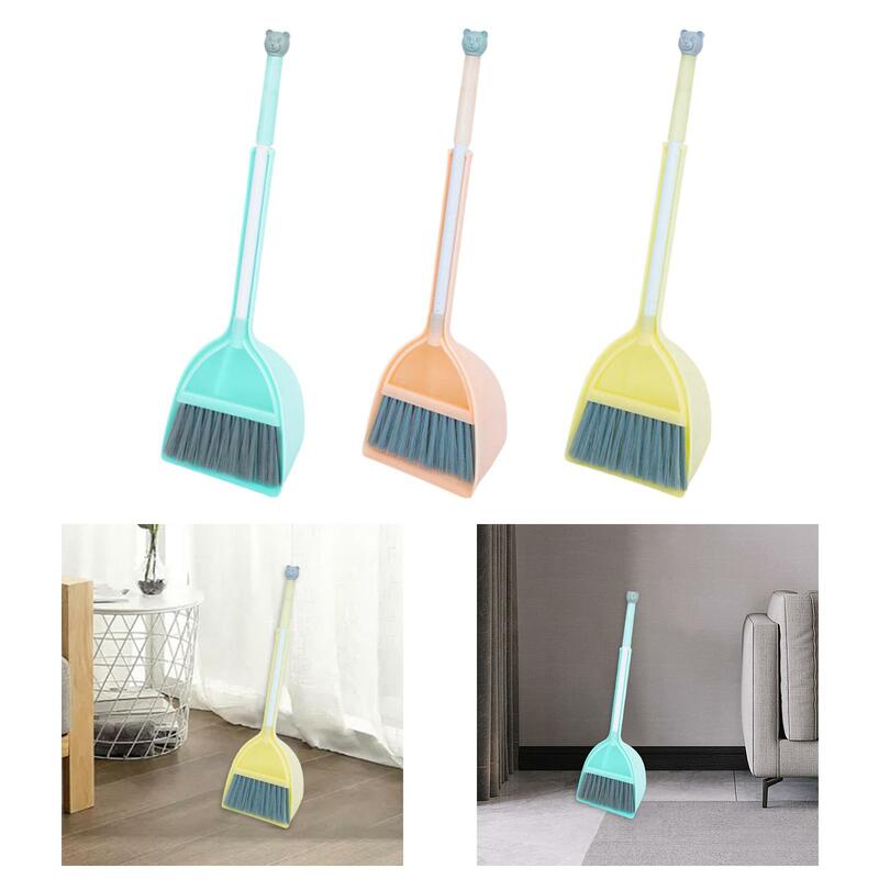 Children Cleaning Broom Dustpan Set Kids Valentines Day Gifts Toddlers Cleaning Toys Set for Age 2~5 Boys Girls