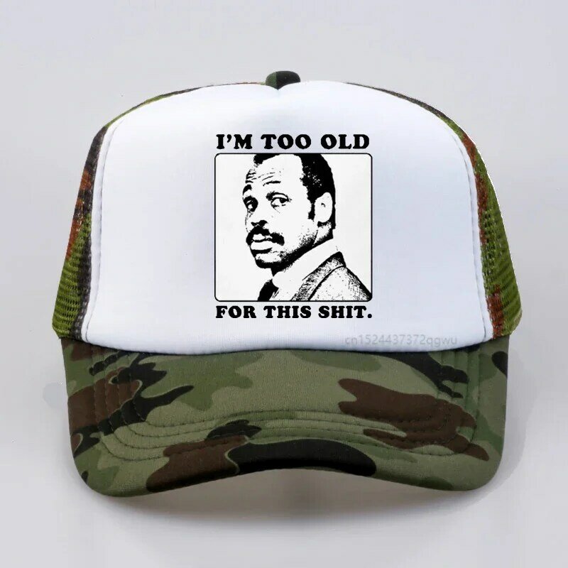 Im Too Old For This Shit Lethal Weapon Baseball cap 80 Action Movie Funny Dad Pop Hip hop hat Novelty Mesh Breathable hat gorra