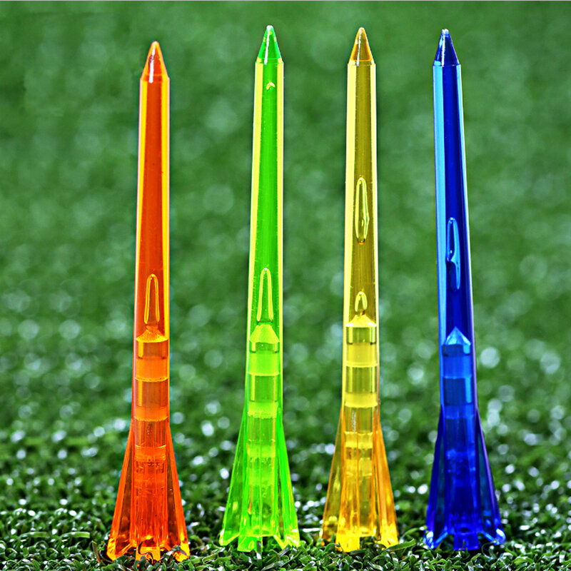 30 sztuk plastikowy kołeczek golfowy s 83mm pięć pazurów Super odporny Pro kołeczek golfowy pole golfowe akcesoria 4 rodzaje kolorów zespołu kolorów