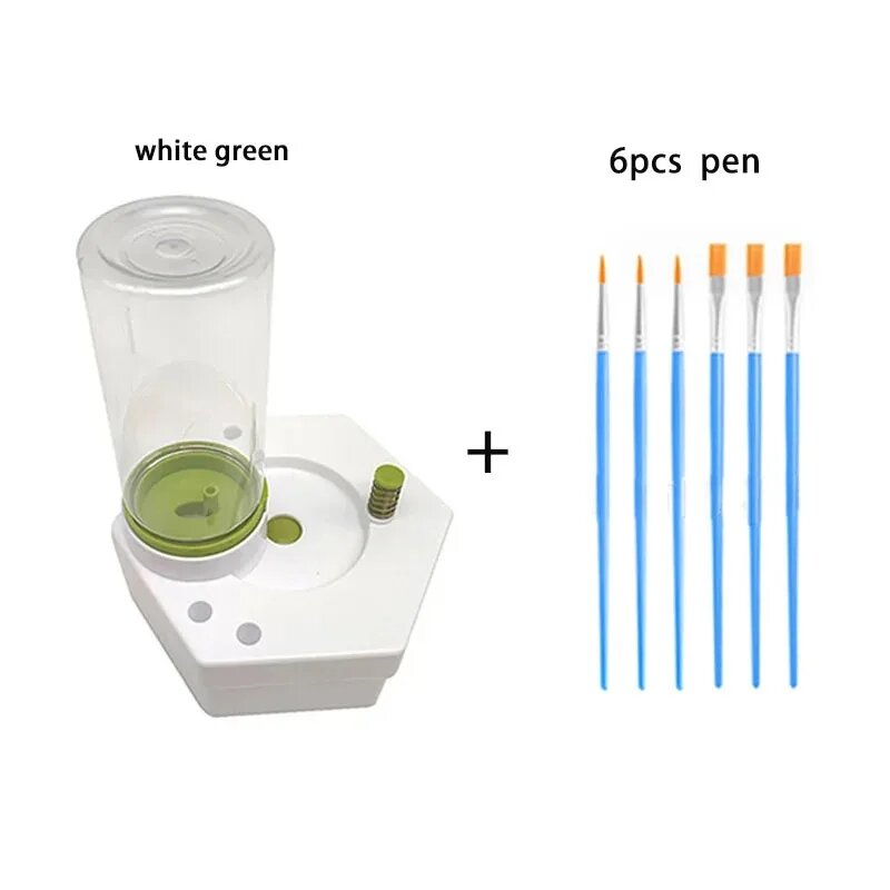 Detergente per pennelli a circolazione d'acqua automatica macchina per la pulizia dei pennelli a risparmio idrico Scrubber per pennelli con pulsante di scarico