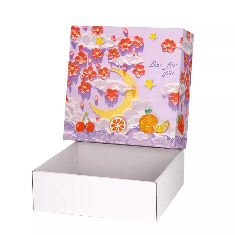 Custom wholesale oil painting style gift boxes suitable for Mother's Day Thanksgiving Valentine's Day and universally applica