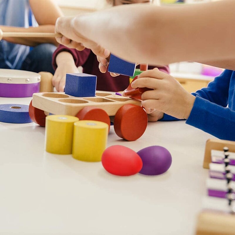 Agitadores de huevos de plástico para niños, juguetes musicales de percusión Maracas, aprendizaje de música, pintura DIY, 60 piezas